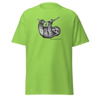 Image 5 of Just Hanging Around Sloth Shirt Art by Crystal Ann Quinn