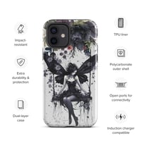 Image 10 of Gothic Inspired Dark Fairy and Flowers Tough Case for iPhone®