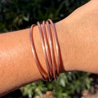 Image 1 of Solid Copper Cuff/Bangle (Individual, Set of 2, 3, 4 or 5)