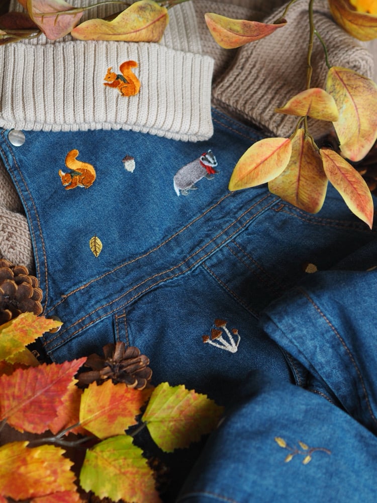 Image of Denim Dungaree's - SPRINKLES