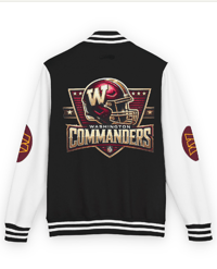 Image 5 of Washington Commander Letterman Jacket White/Black