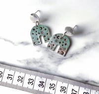 Image 3 of Handmade Sterling Silver Celestial Arch Earrings 925