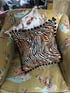 Green Tiger Pom Pom Cushion Cover Image 3