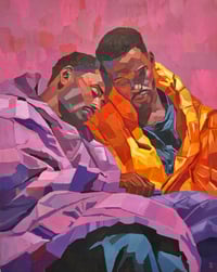 Image 1 of The Sun And The Moon - 24x30" Acrylic on canvas