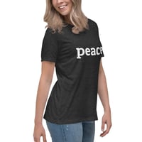 Image 10 of Women's Relaxed T-Shirt, Peace Tee