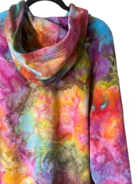 Image 8 of L Unisex Comfort Wash Hoodie in Bright Bloom Ice Dye