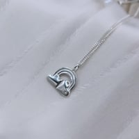 Image 1 of Lucky Charms, Silver Rainbow Necklace