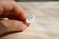 Image 4 of Silver Ant Signet with Garnet and Sapphire