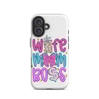 Image 15 of MagSafe® tough case for iPhone®- Mom Wife Boss