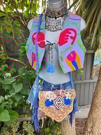 Image 3 of New York Embroidered Waistcoat Top Blue 6-12