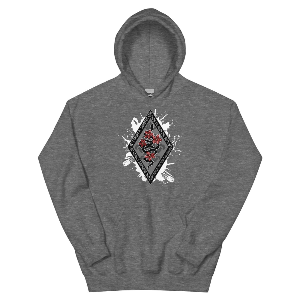 Image of Officially licensed beautiful venom diamond snake white Unisex Hoodie