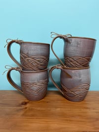 Image 1 of M57 Set of 4 Mugs pink denim glaze