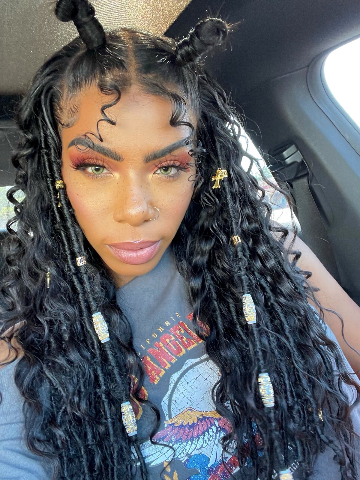 YAKI 13x6 HD LACE wig with GODDESS LOCS fully CUSTOMIZED