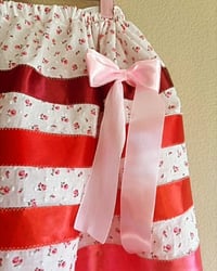 Image 2 of white floral ribbon skirt 