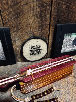 Image of Purple Heart/Mahogany with Holly and snakewood inlay