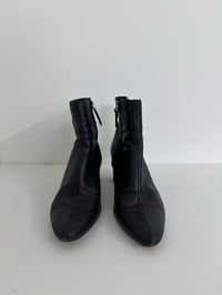 Image 4 of Zara black leather boots // 37