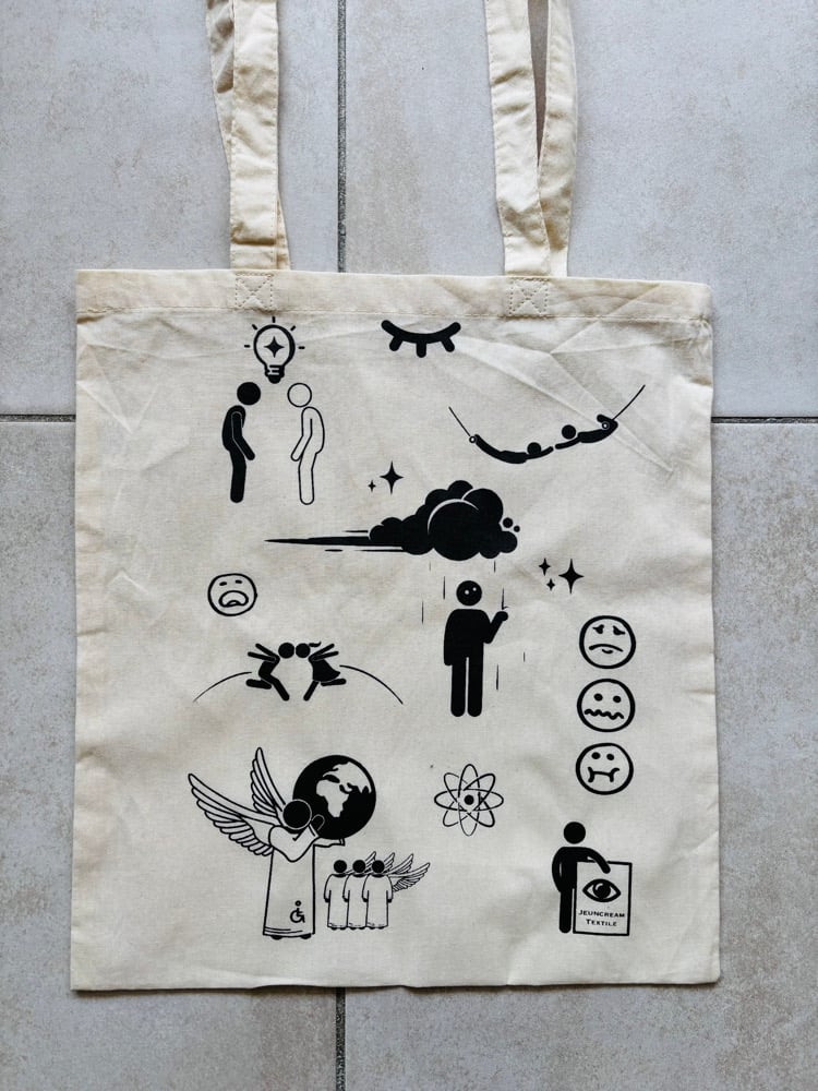 Image of Totebag Sérigraphié – Black Icône 