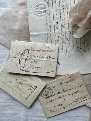 Image of Vintage French letter bundle •2