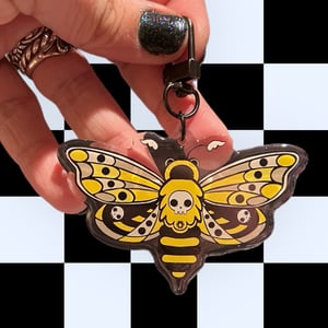 Death's Head Moth Keychain 