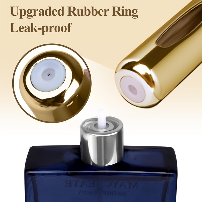 Image of Mini Refillable Perfume Atomizer Aluminum, Travel Perfume Atomizer 5ml, Portable Perfume Dispenser, 