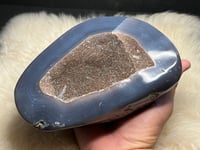 Image 2 of Druzy Rainbow Amethyst Geode #2401 