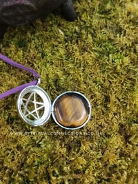 Image 4 of Choice of crystal, pentacle locket 