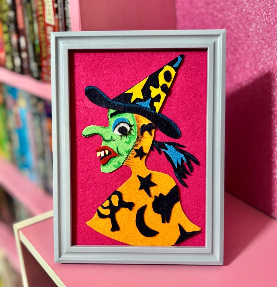 Image of “Witch” Felt Art Piece
