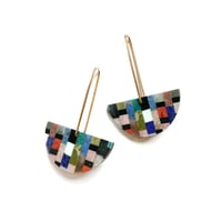 Image 1 of Intarsia Scrap Earrings