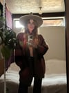 70s mohair art sweater with quilted lining 