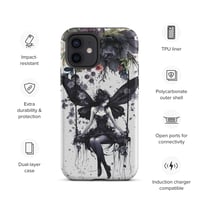 Image 11 of Gothic Inspired Dark Fairy and Flowers Tough Case for iPhone®