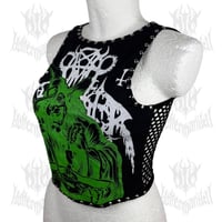 Image 1 of Nunslaughter "Green Witch” Racer Top (SIZE L)