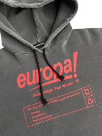 Image 2 of ‘18 Balenciaga Europa Oversized Hoodie - M