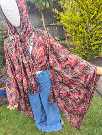 Image 7 of Pefkos co ord sarong set - red gold