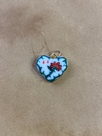 Image 1 of Prickly Heart Charm - no lustre