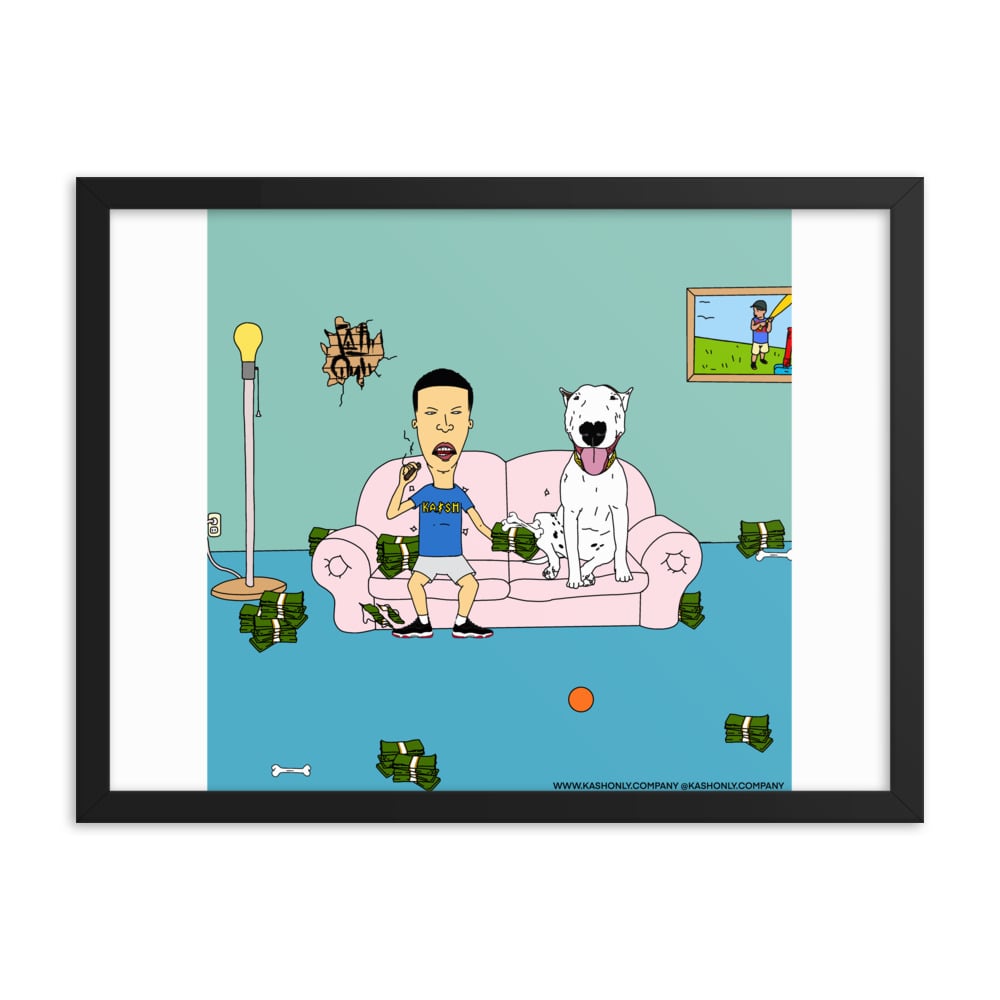 Image of BAUSO & BUDZ-DANK MATTE PAPER FRAMED POSTER SML