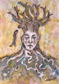 Image 2 of Branches (Series) Watercolor & Charcoal 
