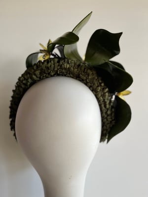 Image of Olive green headband. #2