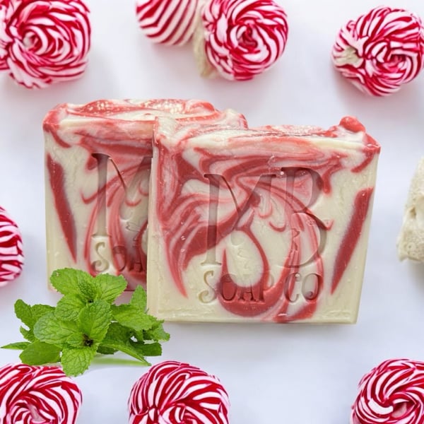 Image of Peppermint Ribbon Bath Bar