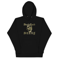 Image 1 of Skull Logo Black and Gold Unisex Hoodie