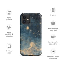 Image 8 of Celestial Night Sky Stars and Clouds Painting Tough Case for iPhone®