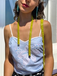 Image 2 of Tape measure necklace Yellow