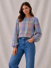 Spring Check Smock Top sizes 8-20 with free postage 