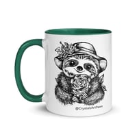 Image 23 of Lady Rosey The Sloth Mug Line Art by CrystalsArtPaws