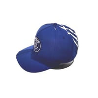 Image 3 of Casquette Snapback Paris Saint Germain x Jordan Wings Fastlane Edition Bleu Fan Version (Upcycled)