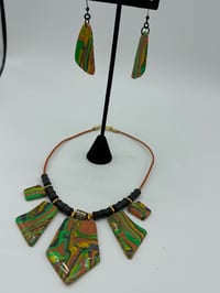 Image 5 of Polymer clay necklace and earrings 