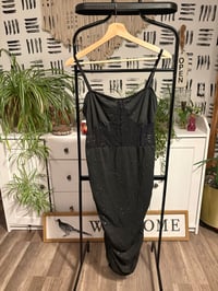 Image 1 of Black sheer sparkly dress