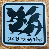 Image 2 of UK Birding Pins Sticker