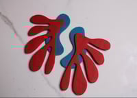 Faye (Peacock Blue/Red)