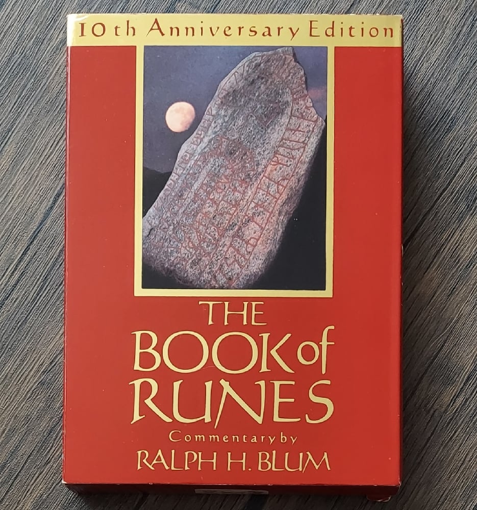 The Book of Runes, by Ralph H. Blum – 10th Anniversary Edition (book and stone rune set)