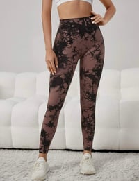 Image 4 of Coffee Swirl Leggings 